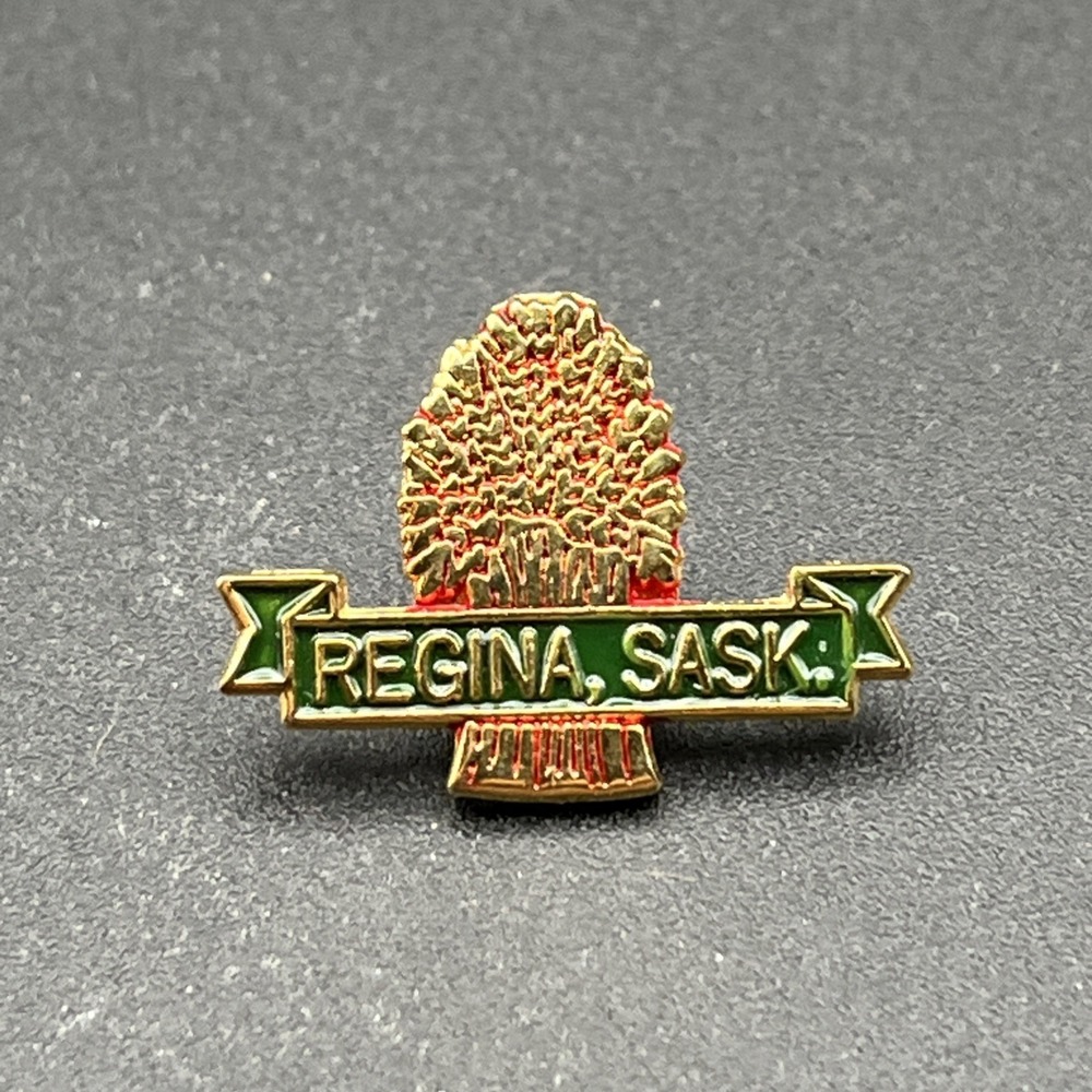 Regina Saskatchewan Wheat Bundle Canada Lapel Hat Pin